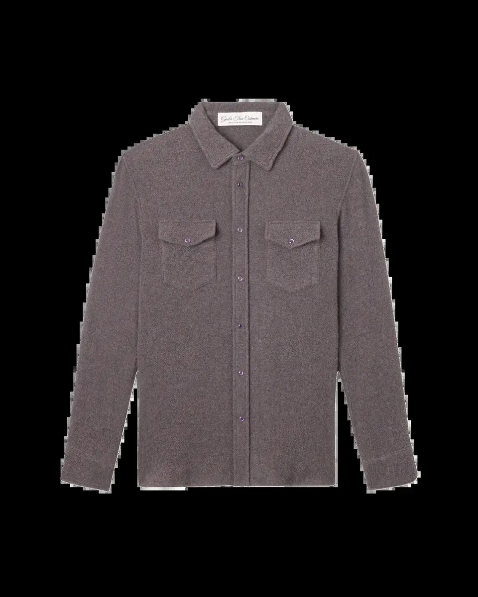 God’s True Cashmere Cashmere Two-Pocket Amethyst Button-Down Shirt | Thumbnail 2 God’s True Cashmere Cashmere Two-Pocket Amethyst Button-Down Shirt | Thumbnail 2