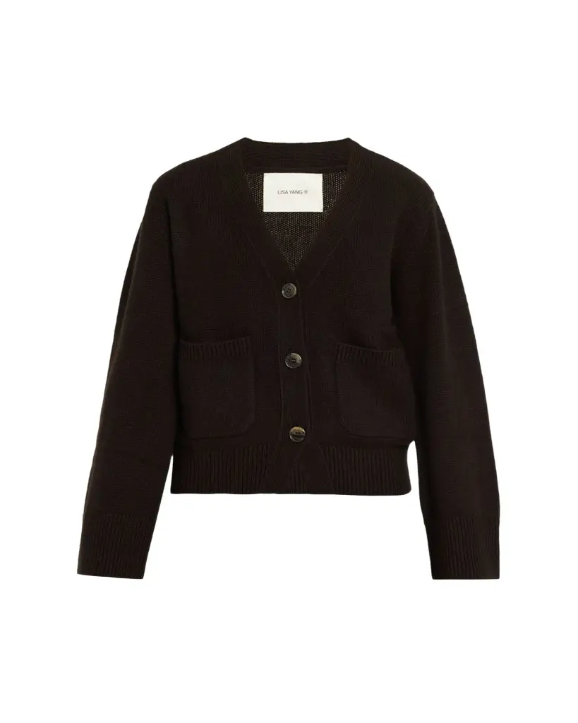 Lisa Yang Danni Cashmere V-Neck Cardigan | Image 1 Lisa Yang Danni Cashmere V-Neck Cardigan | Image 1