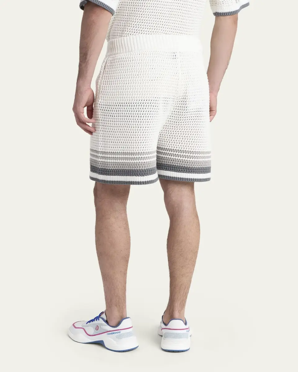 Casablanca Men's Drawstring Crochet Shorts | Thumbnail 3 Casablanca Men's Drawstring Crochet Shorts | Thumbnail 3