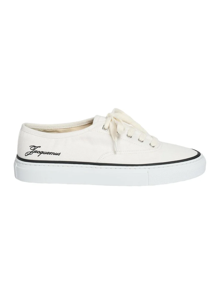 Jacquemus Les Fefe Canvas Low-Top Boat Sneakers