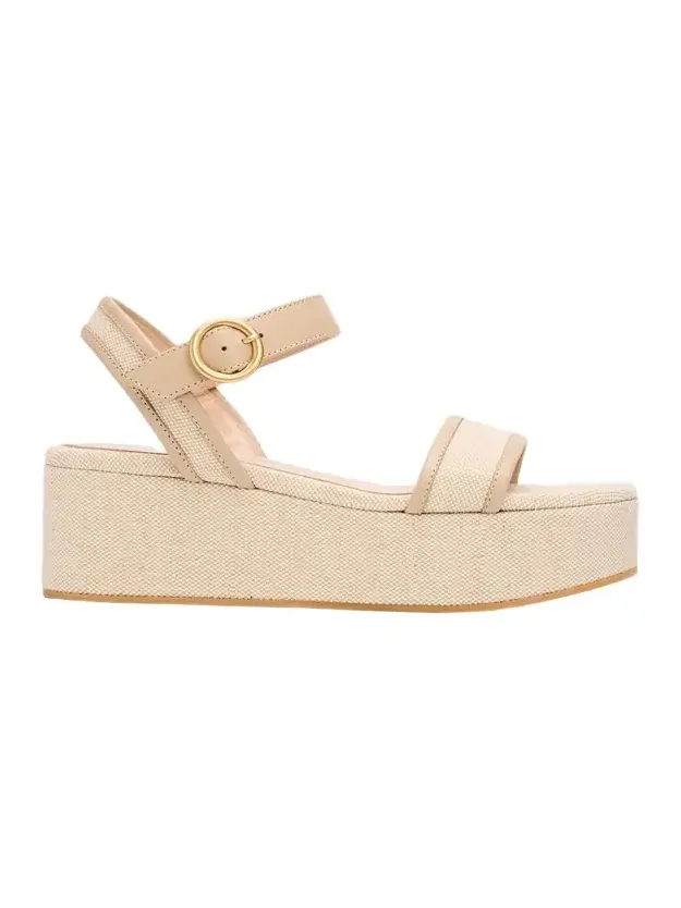 70mm Platform Linen Sandals 70mm Platform Linen Sandals