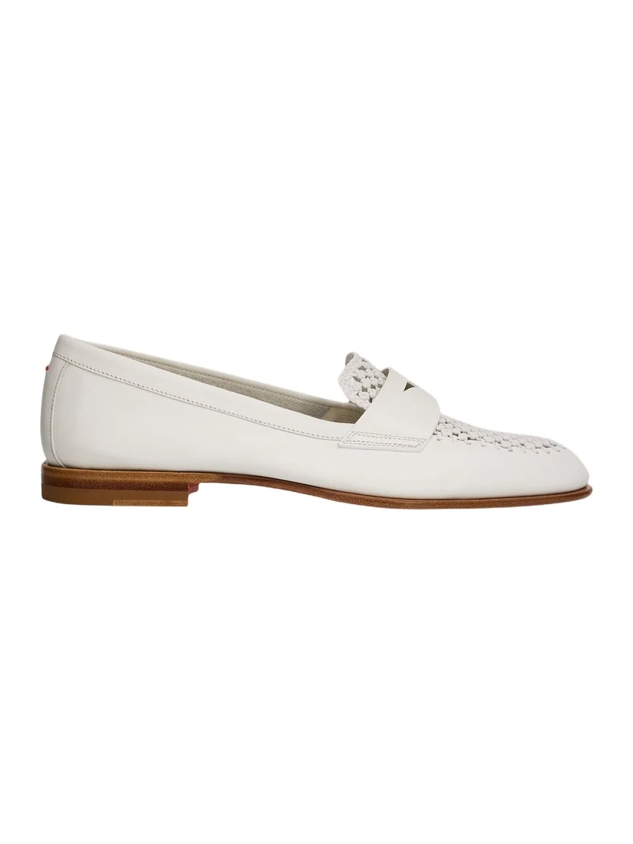 Luce Woven Leather Penny Loafers Luce Woven Leather Penny Loafers