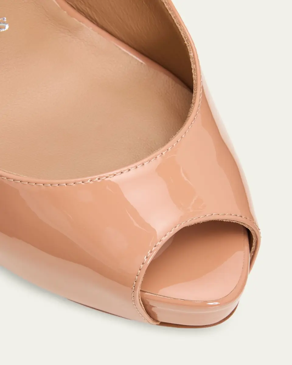 Christian Louboutin 120mm Lady Fanny Patent Leather Peep-Toe Pumps | Thumbnail 3 Christian Louboutin 120mm Lady Fanny Patent Leather Peep-Toe Pumps | Thumbnail 3