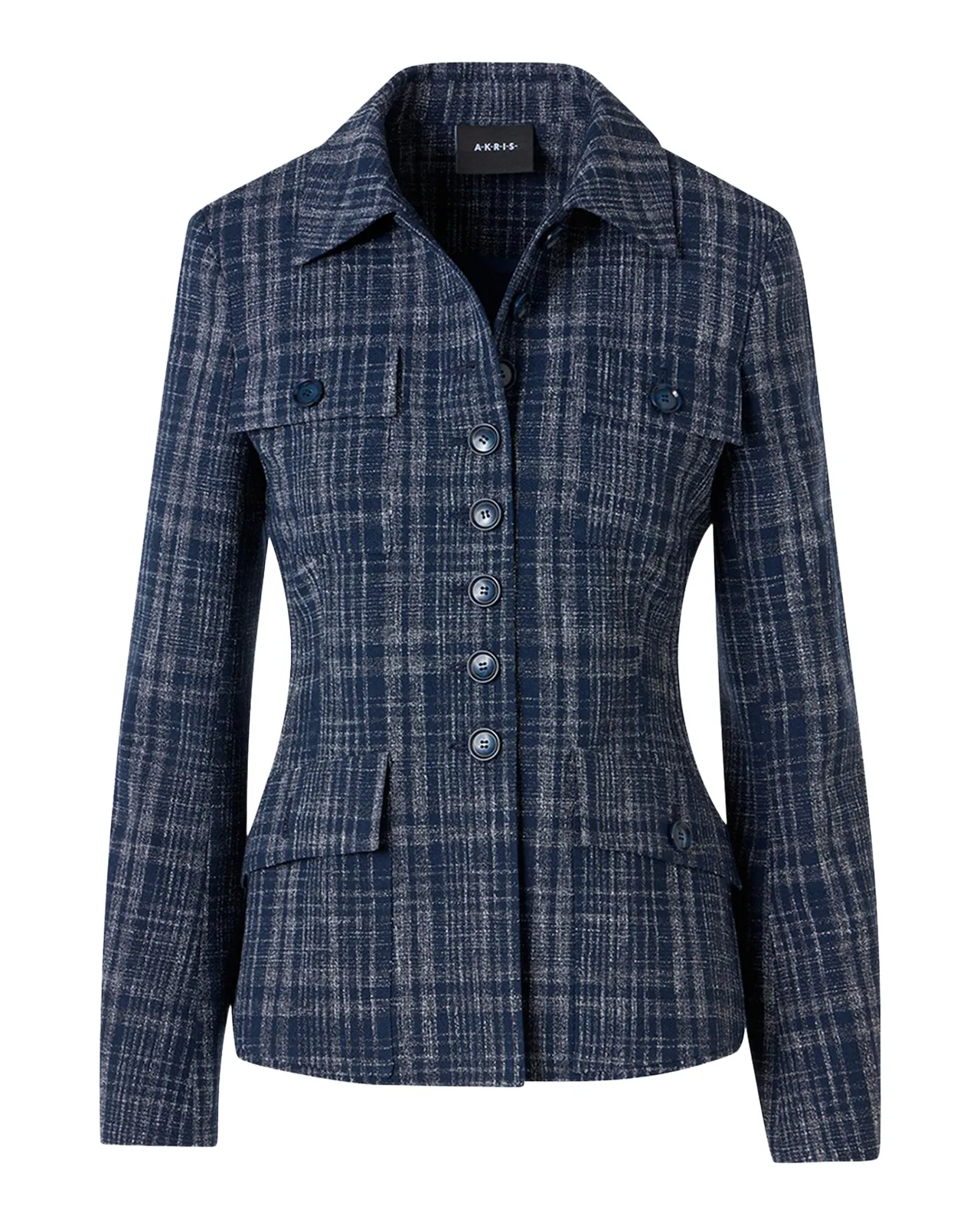Delia Buttoned Tweed Jacket Delia Buttoned Tweed Jacket