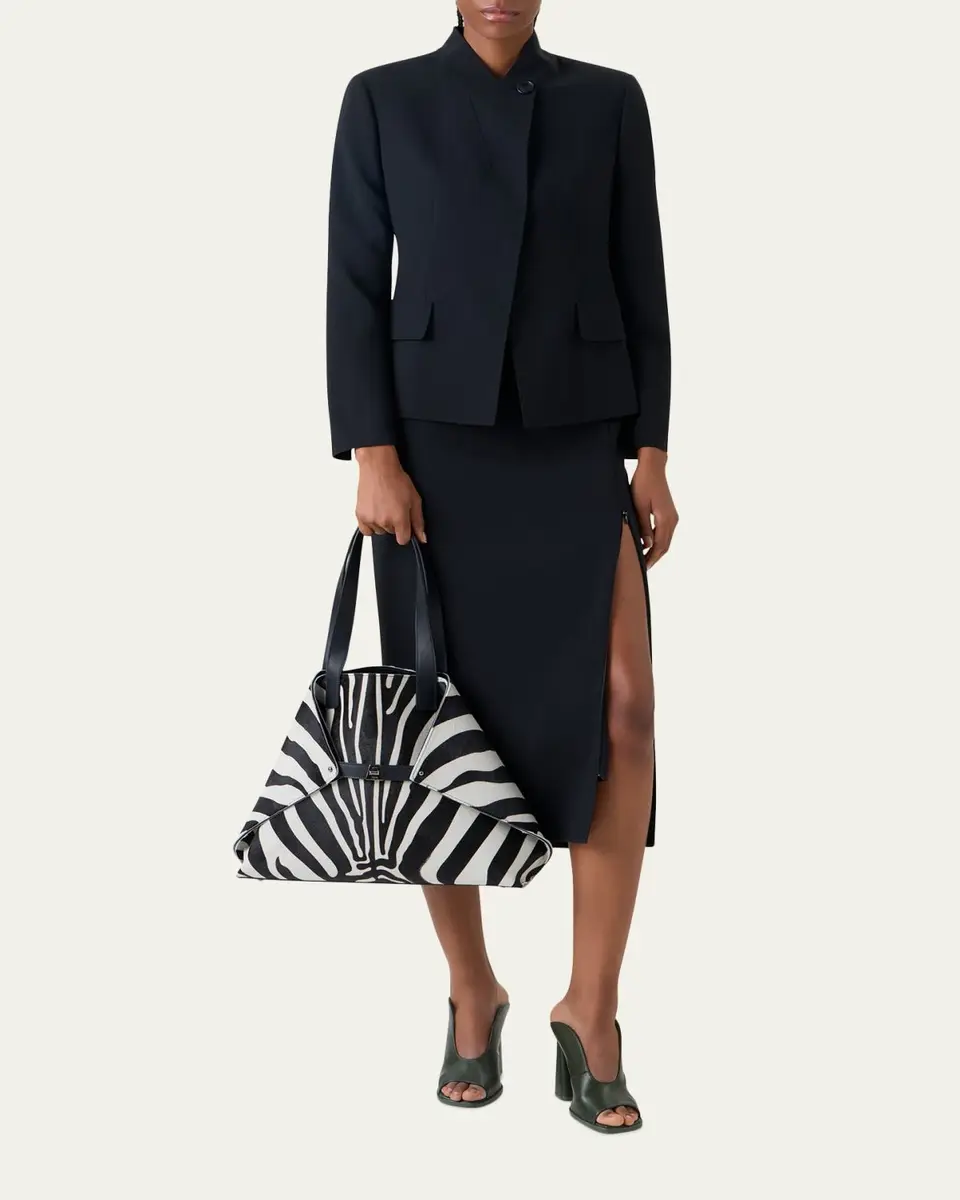 Akris Kay Wool Double-Face Short Jacket | Thumbnail 2 Akris Kay Wool Double-Face Short Jacket | Thumbnail 2