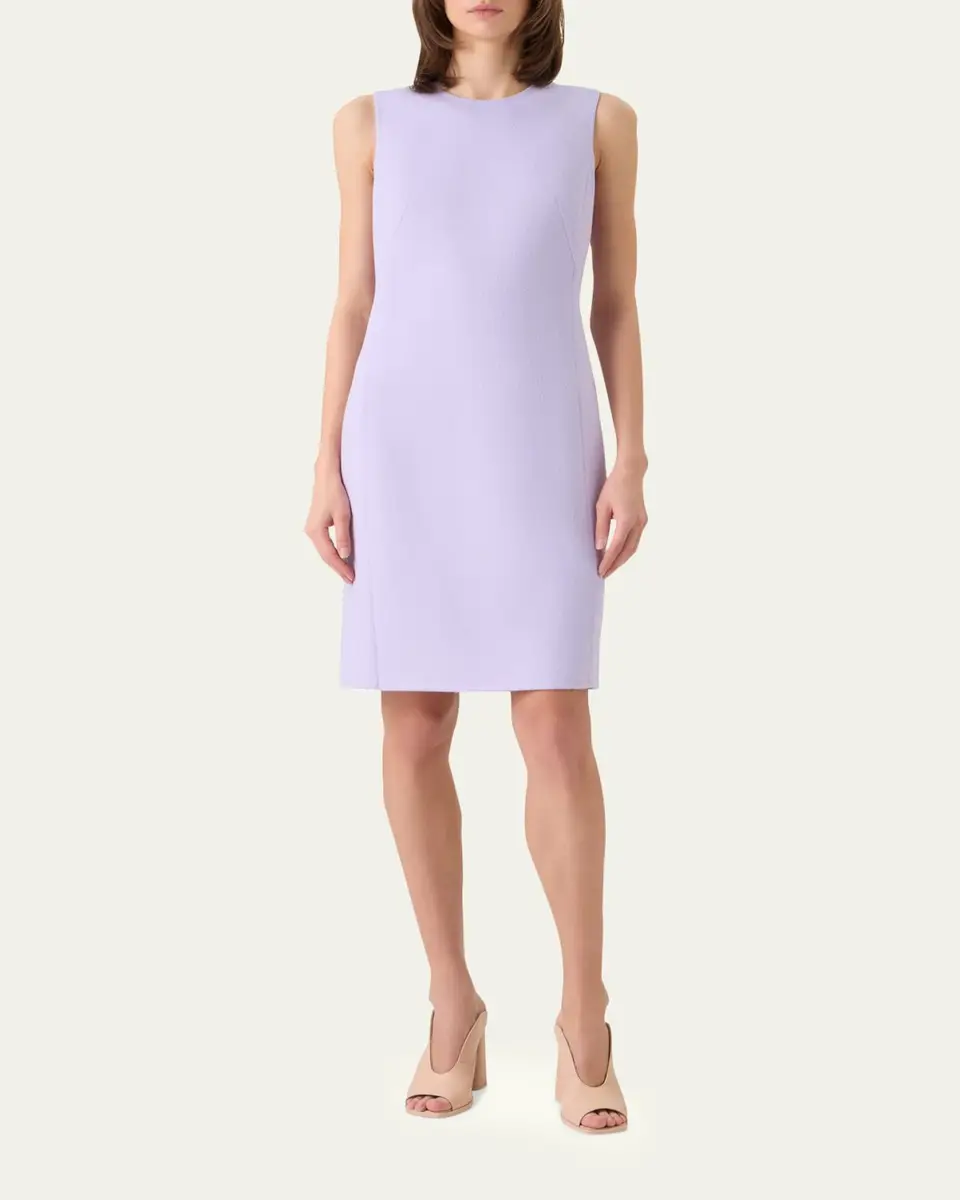 Akris Cashmere-Silk Sleeveless Sheath Dress | Thumbnail 2