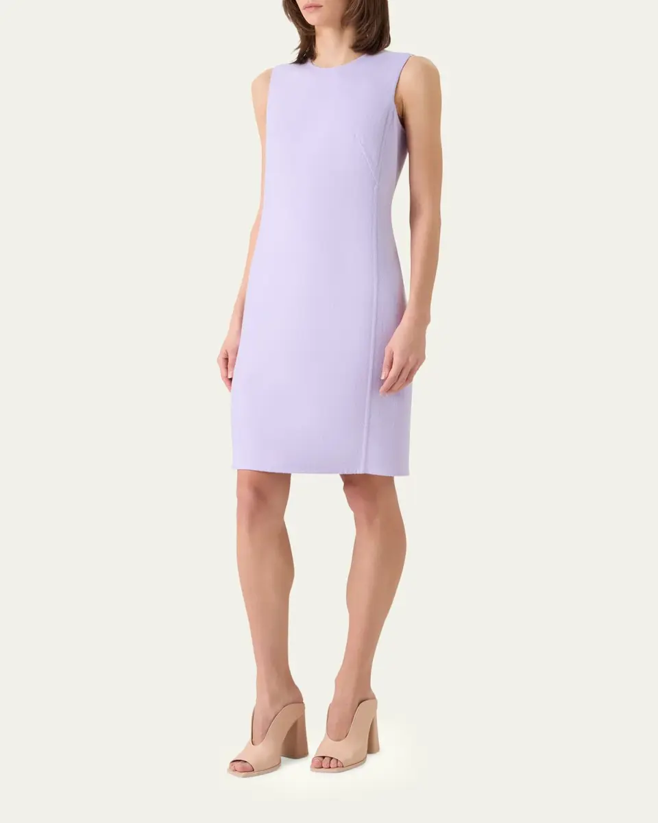 Akris Cashmere-Silk Sleeveless Sheath Dress | Thumbnail 4