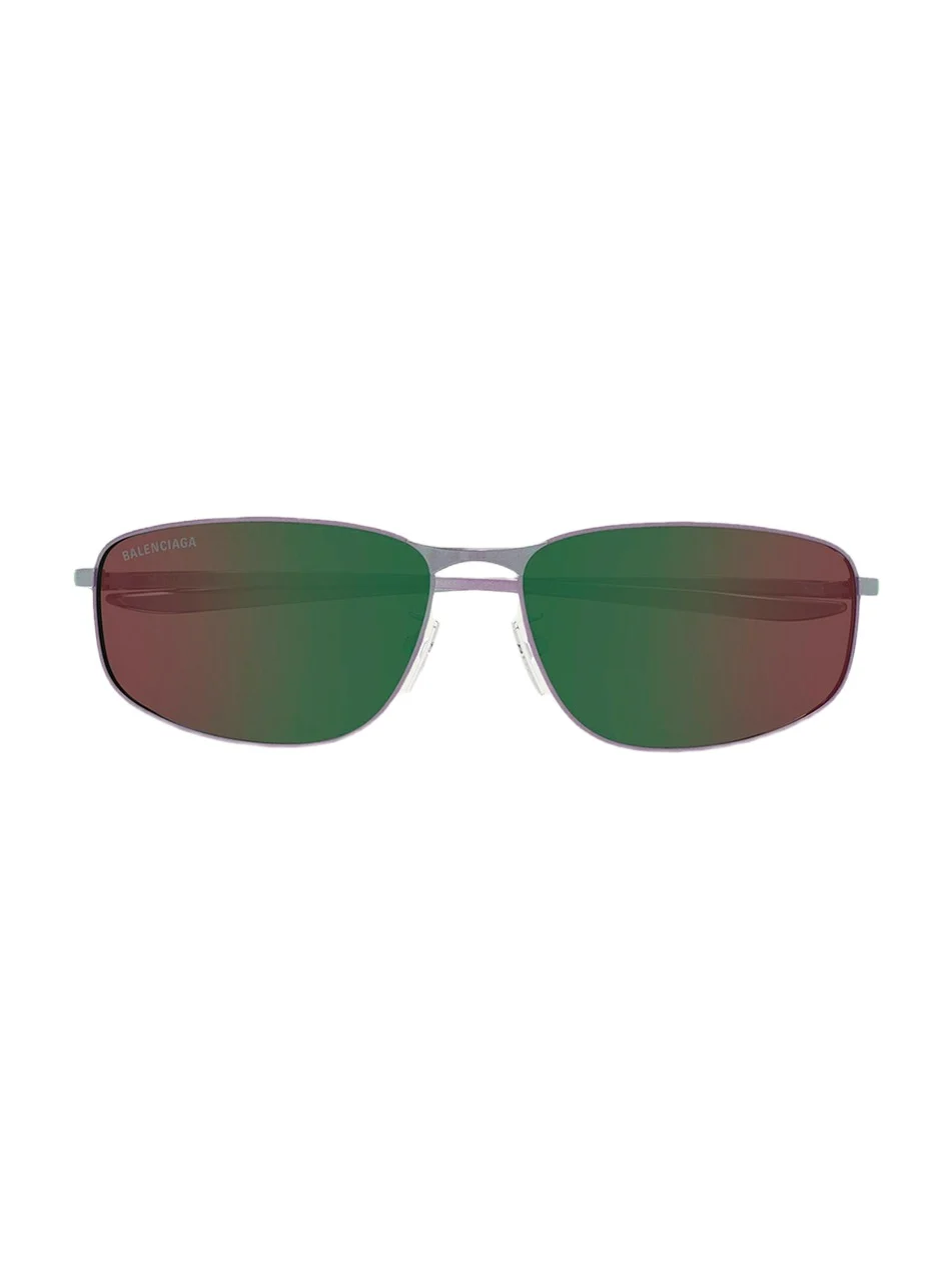 Balenciaga Men's BB0494SA-005 Metal and Nylon Rectangle Sunglasses