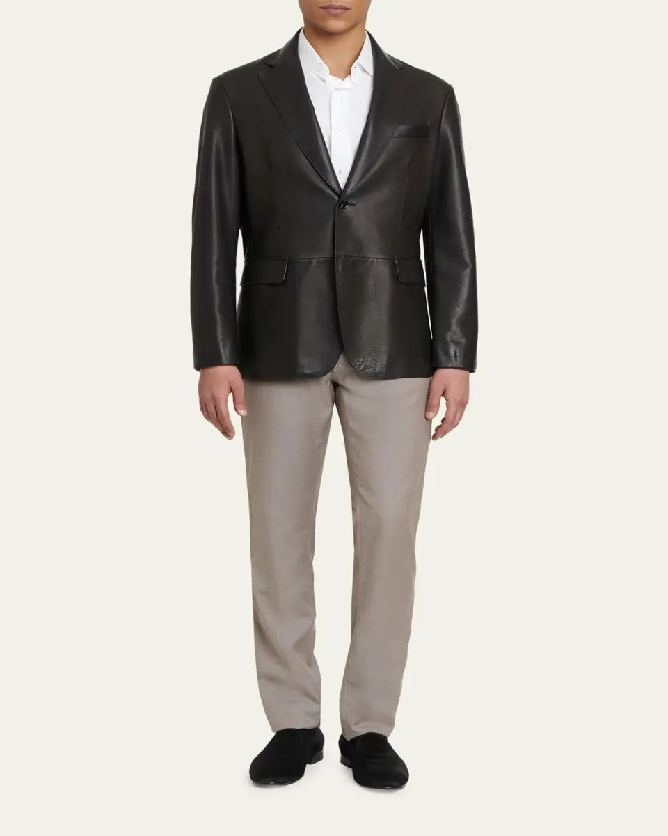 Brioni Men's Wool Slim-Fit Jeans | Thumbnail 2 Brioni Men's Wool Slim-Fit Jeans | Thumbnail 2