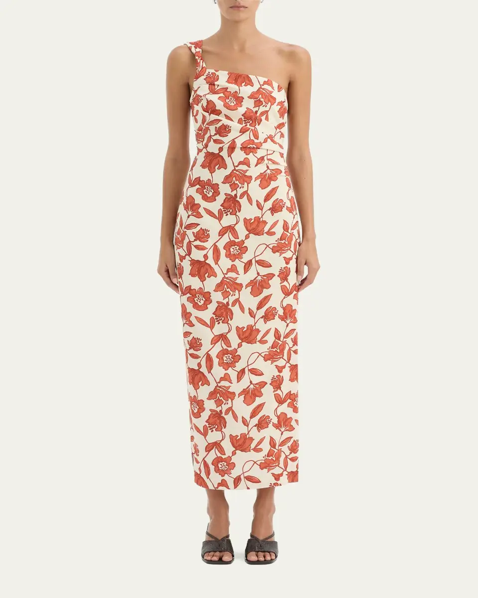 SIR. Chloe Asymmetric Linen Maxi Dress | Thumbnail 2 SIR. Chloe Asymmetric Linen Maxi Dress | Thumbnail 2