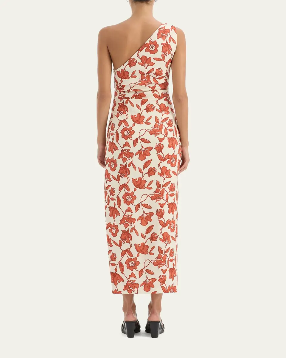 SIR. Chloe Asymmetric Linen Maxi Dress | Thumbnail 3 SIR. Chloe Asymmetric Linen Maxi Dress | Thumbnail 3