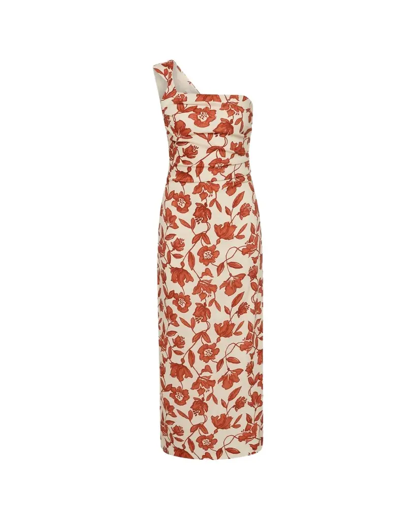 SIR. Chloe Asymmetric Linen Maxi Dress | Image 1 SIR. Chloe Asymmetric Linen Maxi Dress | Image 1