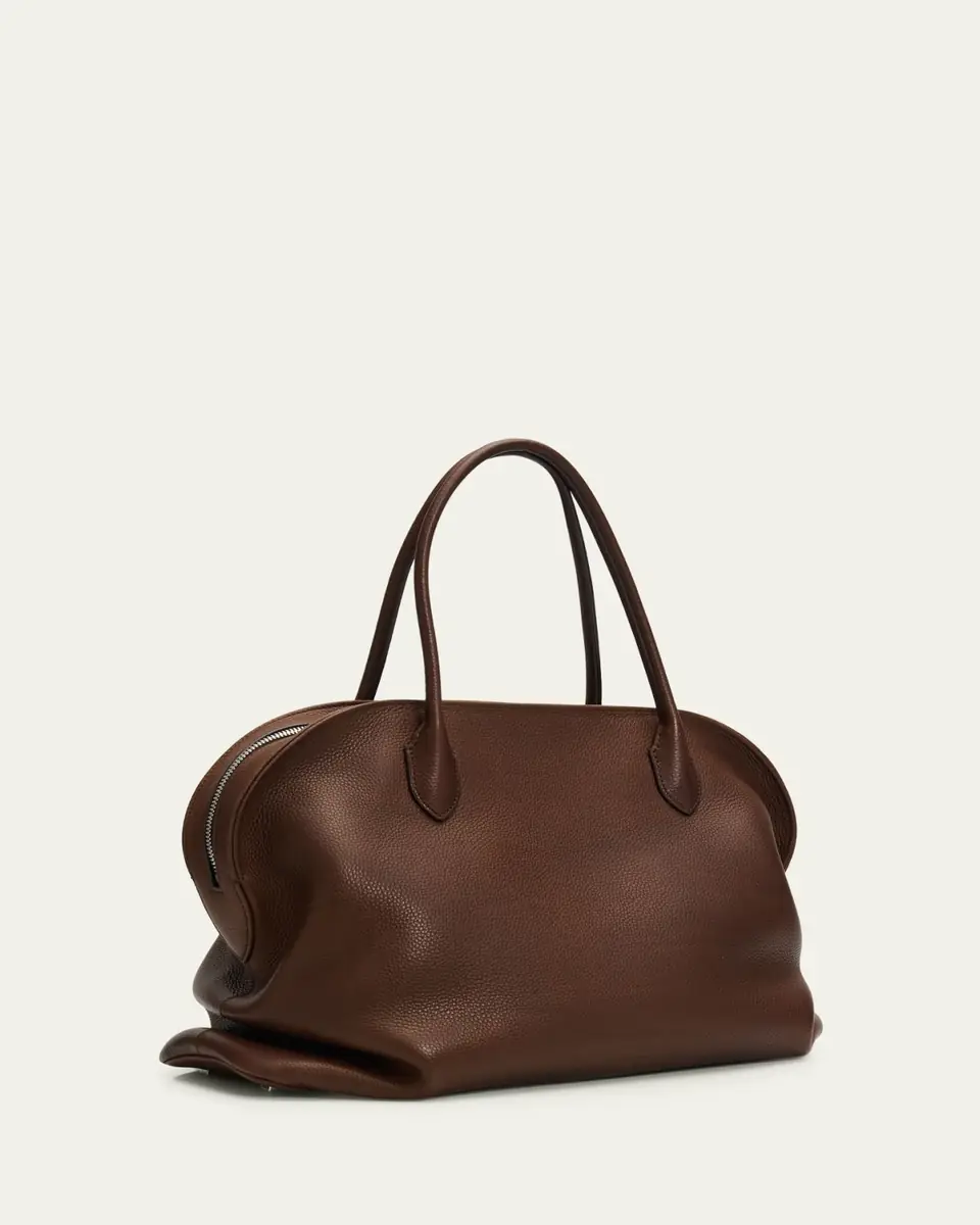 The Row Agnes 15 Curved Leather Top-Handle Bag | Thumbnail 3