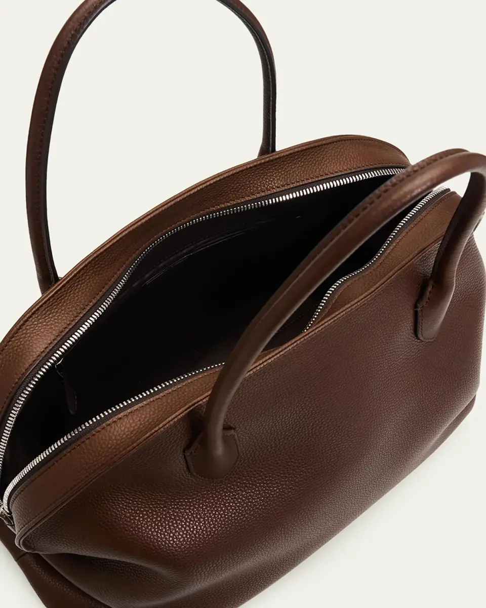 The Row Agnes 15 Curved Leather Top-Handle Bag | Thumbnail 4