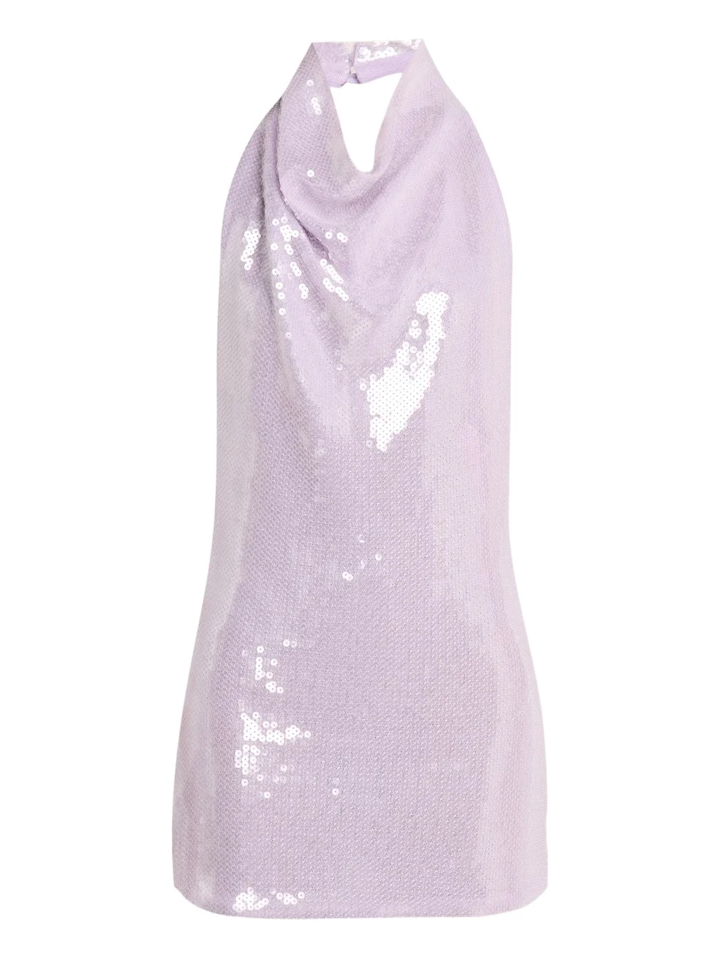 Avenya Sequined Halter Mini Dress