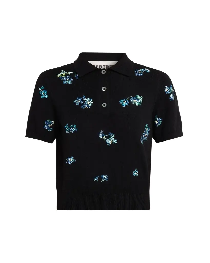 Libertine Bluebell Lane Cashmere Polo Sweater | Image 1 Libertine Bluebell Lane Cashmere Polo Sweater | Image 1