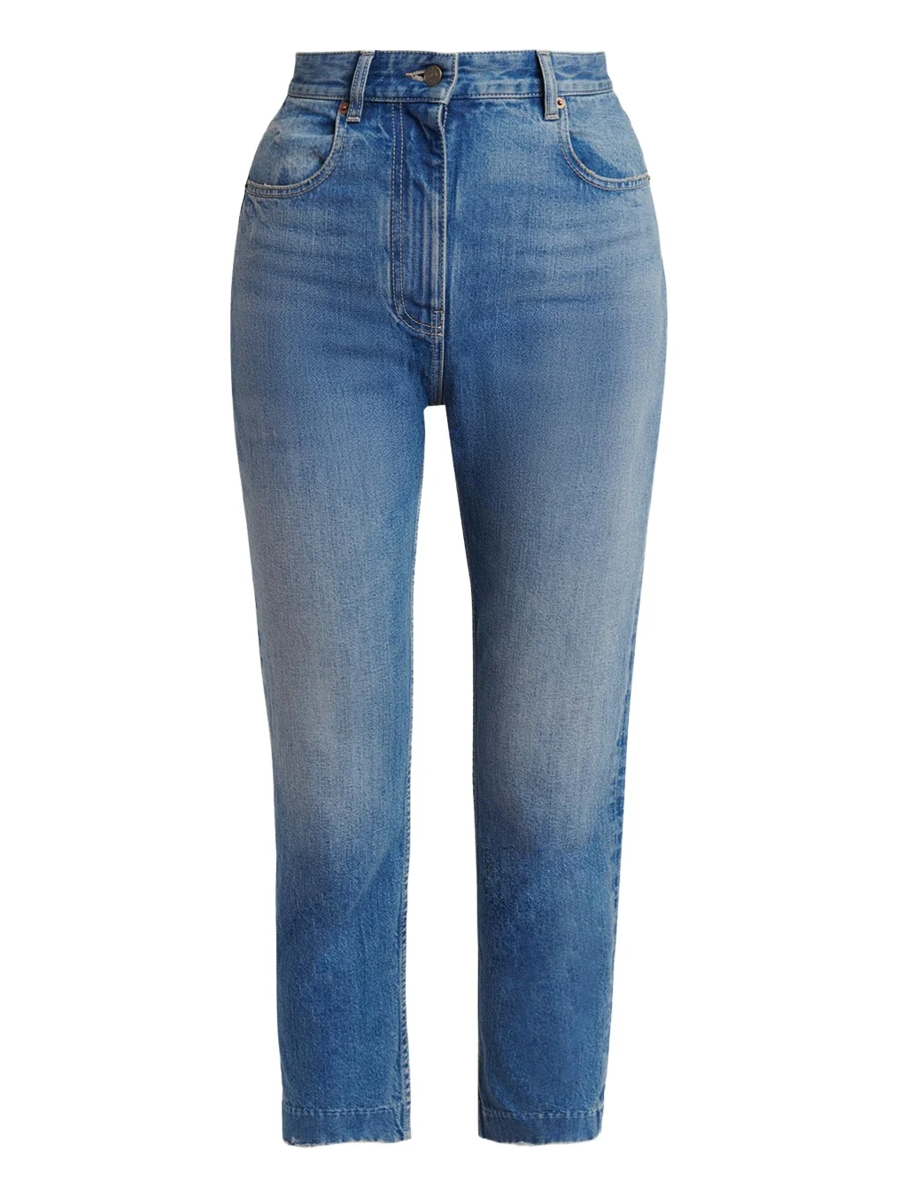 Valentino Garavani High-Rise Skinny-Leg Crop Jeans