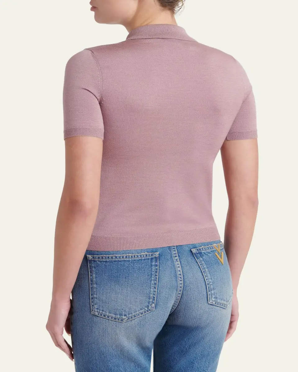 Valentino Garavani Tieneck Knit Top | Thumbnail 3 Valentino Garavani Tieneck Knit Top | Thumbnail 3