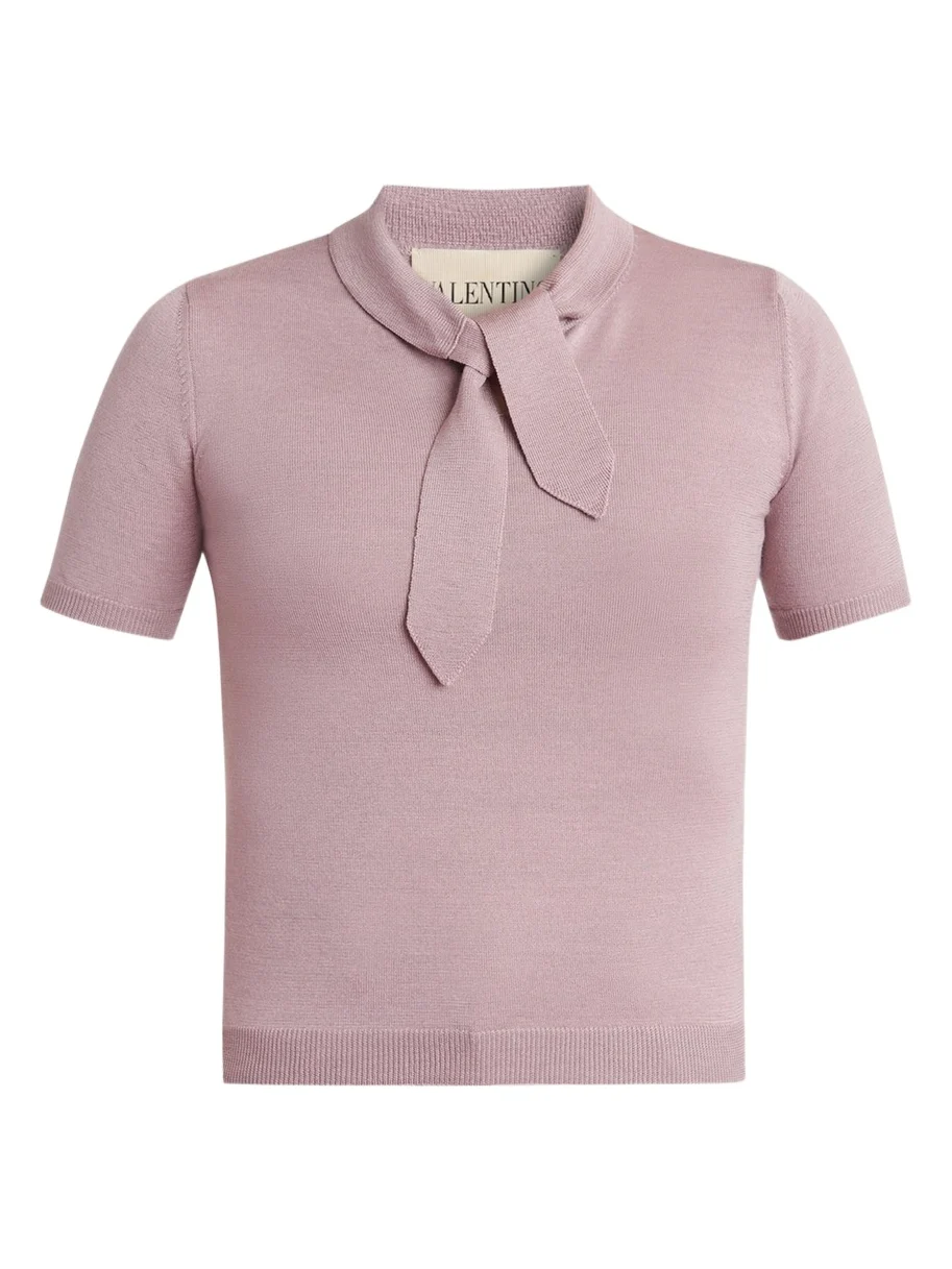 Valentino Garavani Tieneck Knit Top
