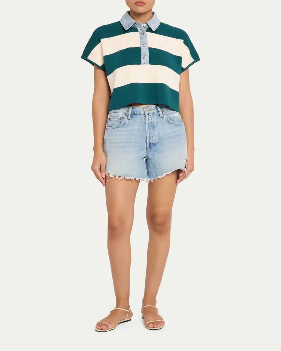 SEROYA Corsa Striped Cotton Top | Thumbnail 2