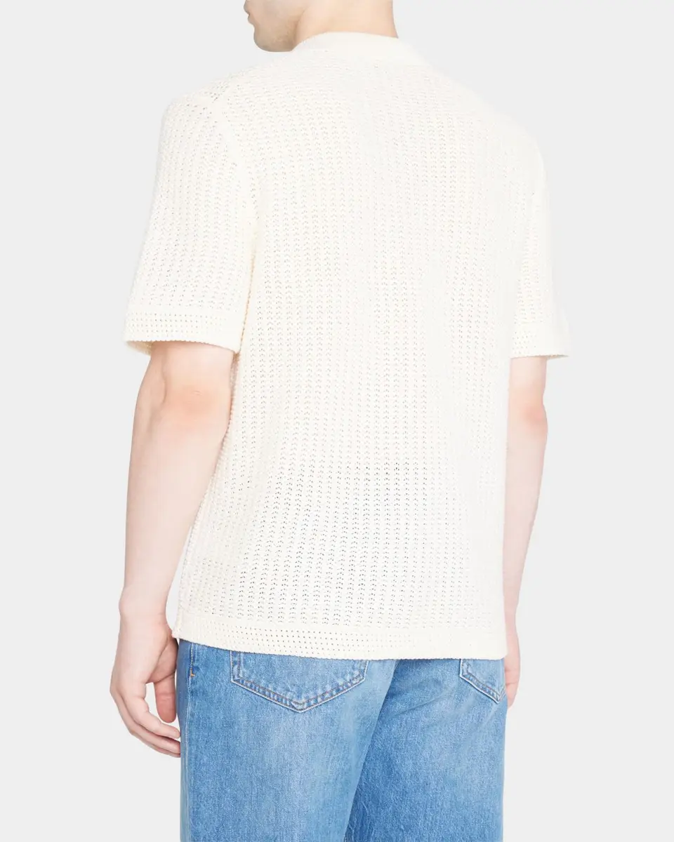 Vince Men's Crochet Button-Down Shirt | Thumbnail 2