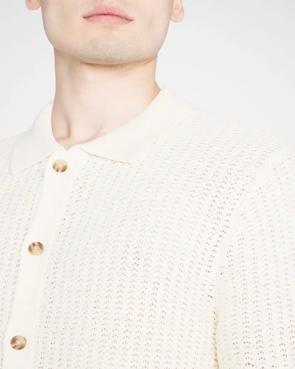 Vince Men's Crochet Button-Down Shirt | Thumbnail 4