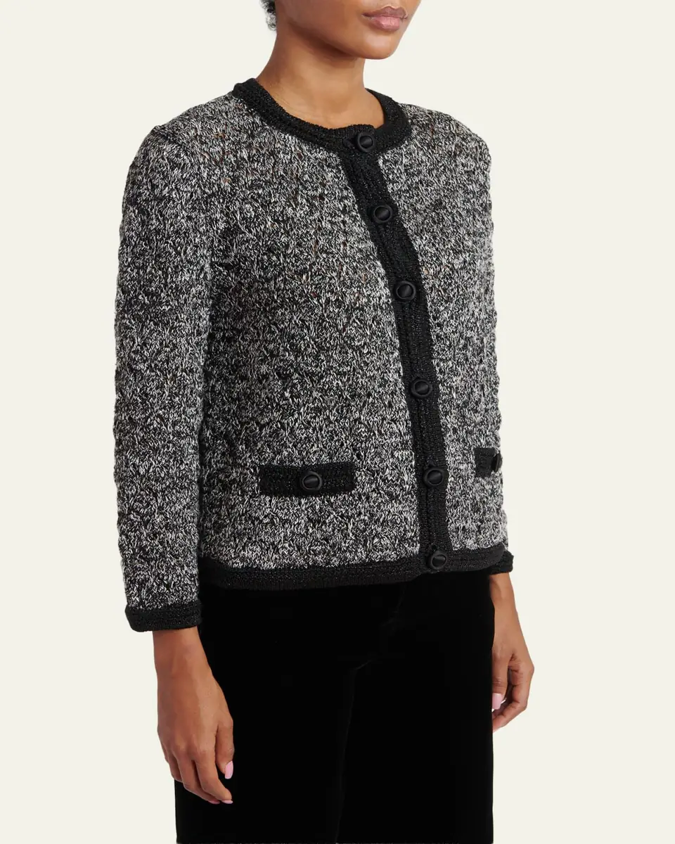 Valentino Garavani Tweed Melange Jacket | Thumbnail 4 Valentino Garavani Tweed Melange Jacket | Thumbnail 4
