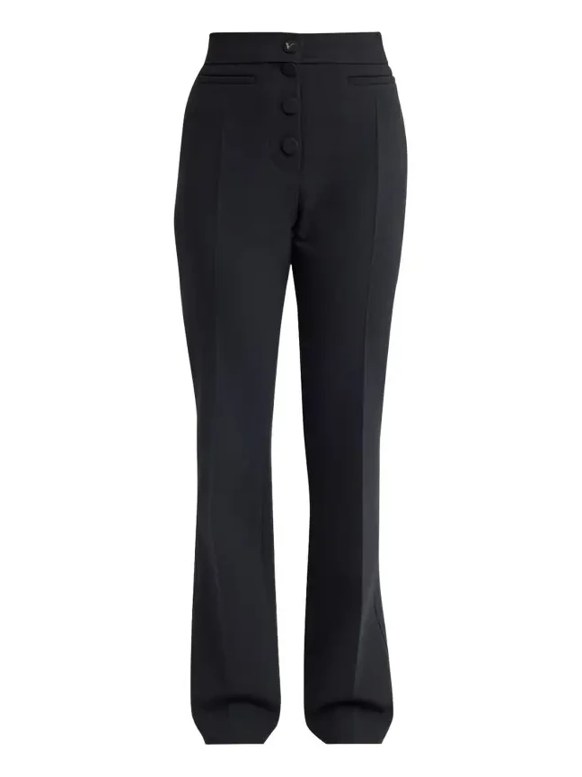 Button-Front Straight-Leg Trousers Button-Front Straight-Leg Trousers