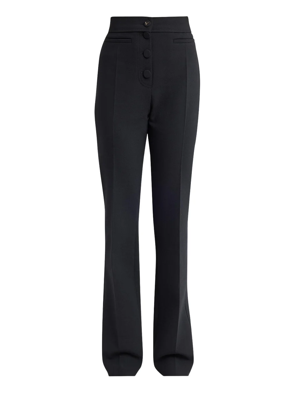 Valentino Garavani Button-Front Straight-Leg Trousers