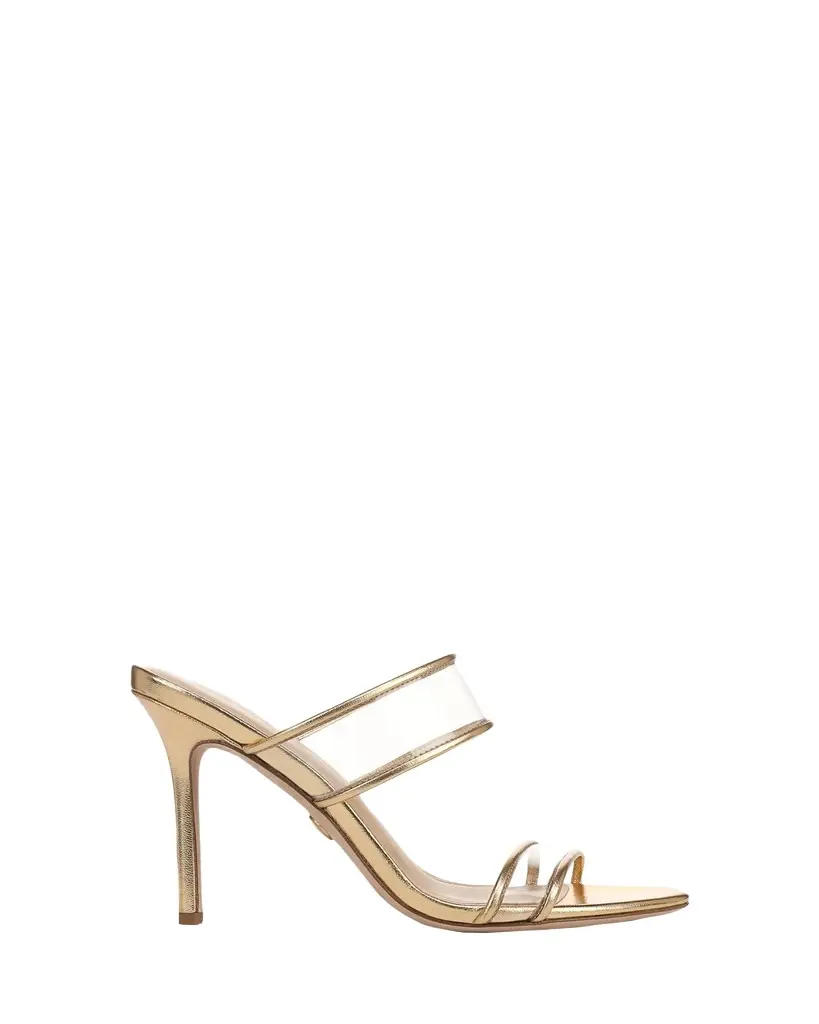 Veronica Beard 95mm Asha Metallic Leather Piping Jelly Sandals | Image 1 Veronica Beard 95mm Asha Metallic Leather Piping Jelly Sandals | Image 1