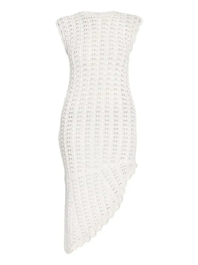 Malena Asymmetric Crochet Dress Malena Asymmetric Crochet Dress