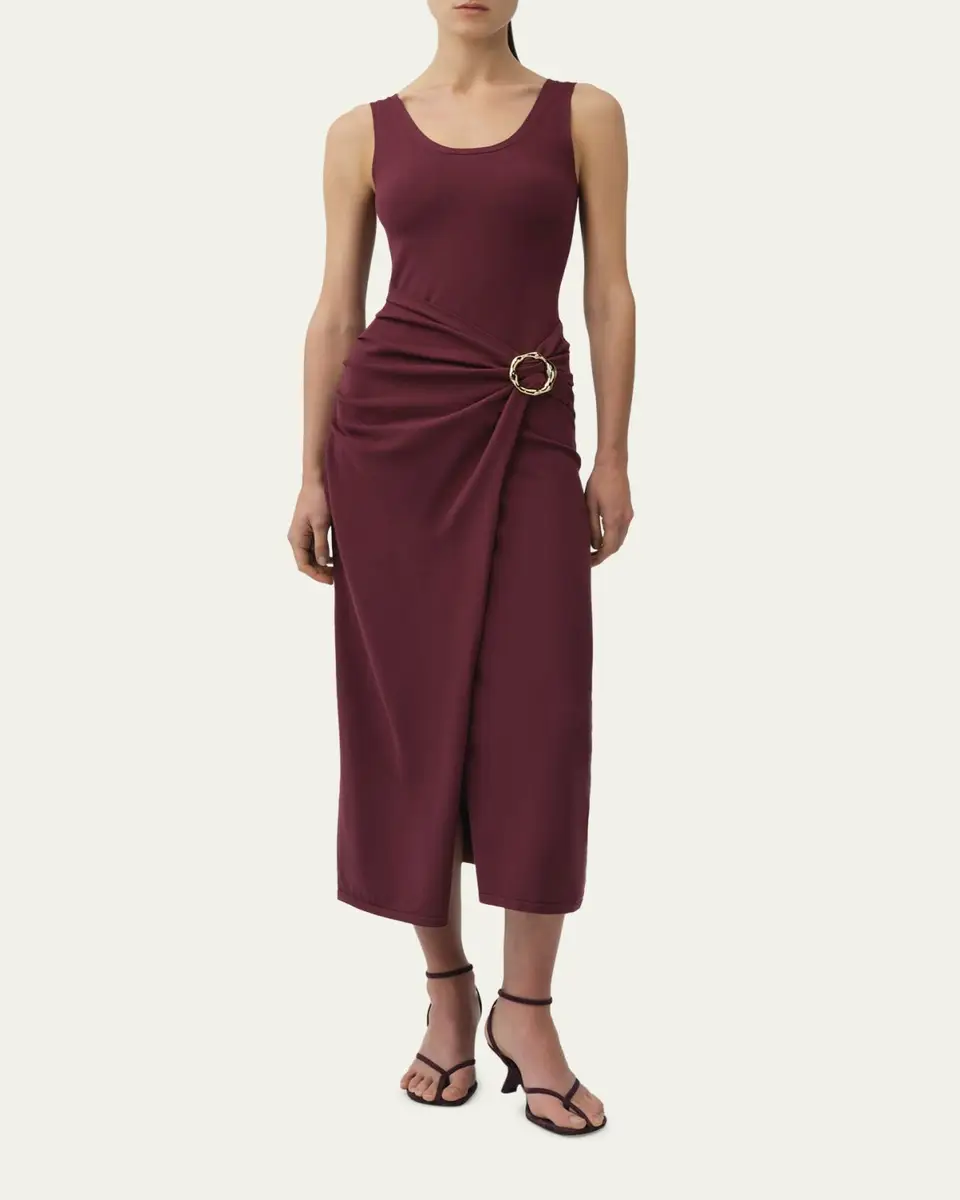 Simkhai Genne Draped Tank Dress | Thumbnail 2 Simkhai Genne Draped Tank Dress | Thumbnail 2