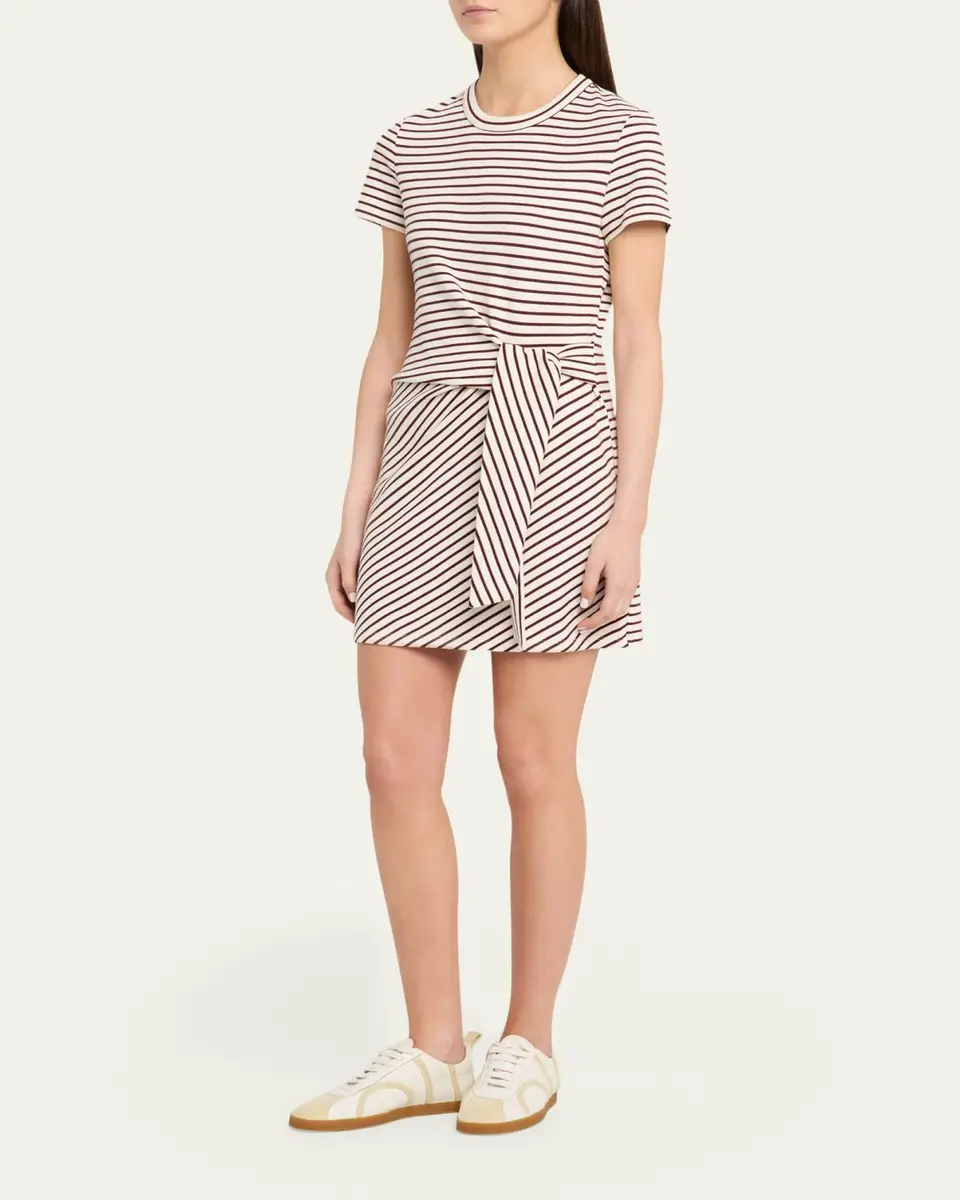 Veronica Beard Elvaris Striped T-Shirt Dress | Thumbnail 2