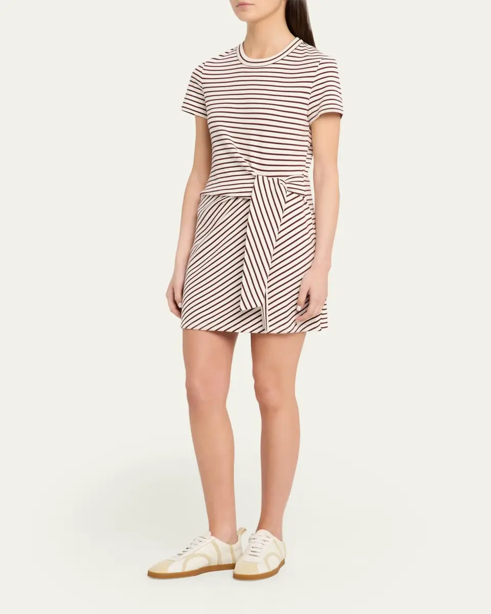 Veronica Beard Elvaris Striped T-Shirt Dress | Thumbnail 4