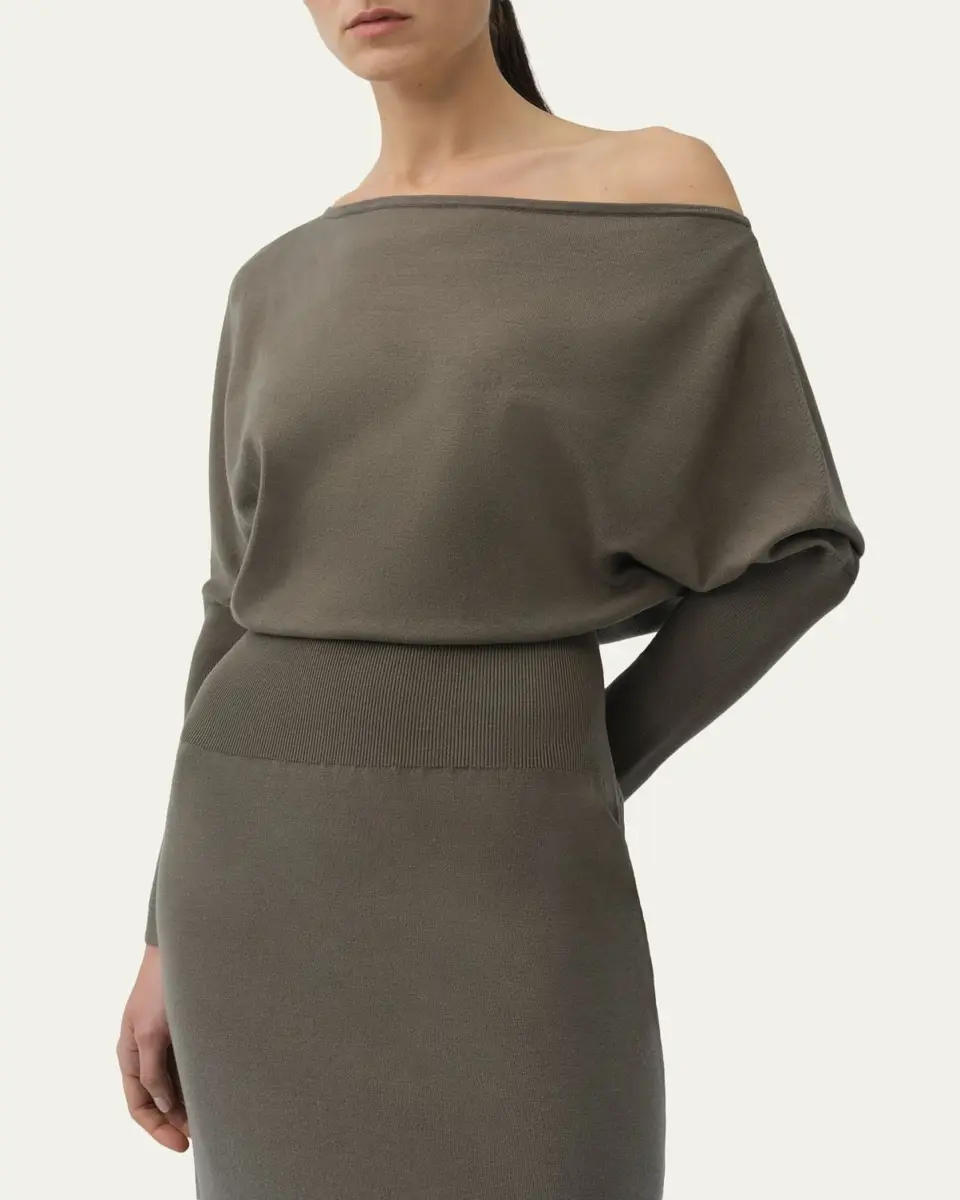 Simkhai Janese Off-Shoulder Midi Dress | Thumbnail 4