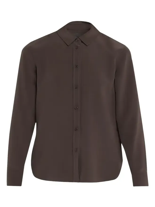 Gaia Silk Button-Front Shirt Gaia Silk Button-Front Shirt