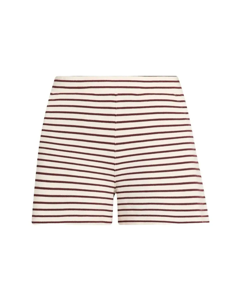 Veronica Beard Brighton Striped Knit Shorts | Image 1 Veronica Beard Brighton Striped Knit Shorts | Image 1