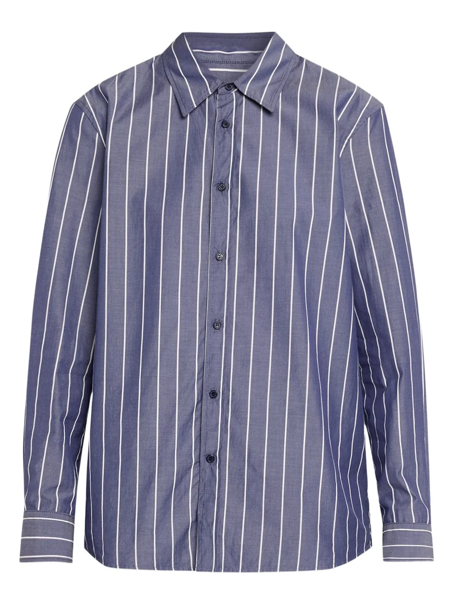 Nili Lotan Raphael Classic Striped Button-Down Shirt