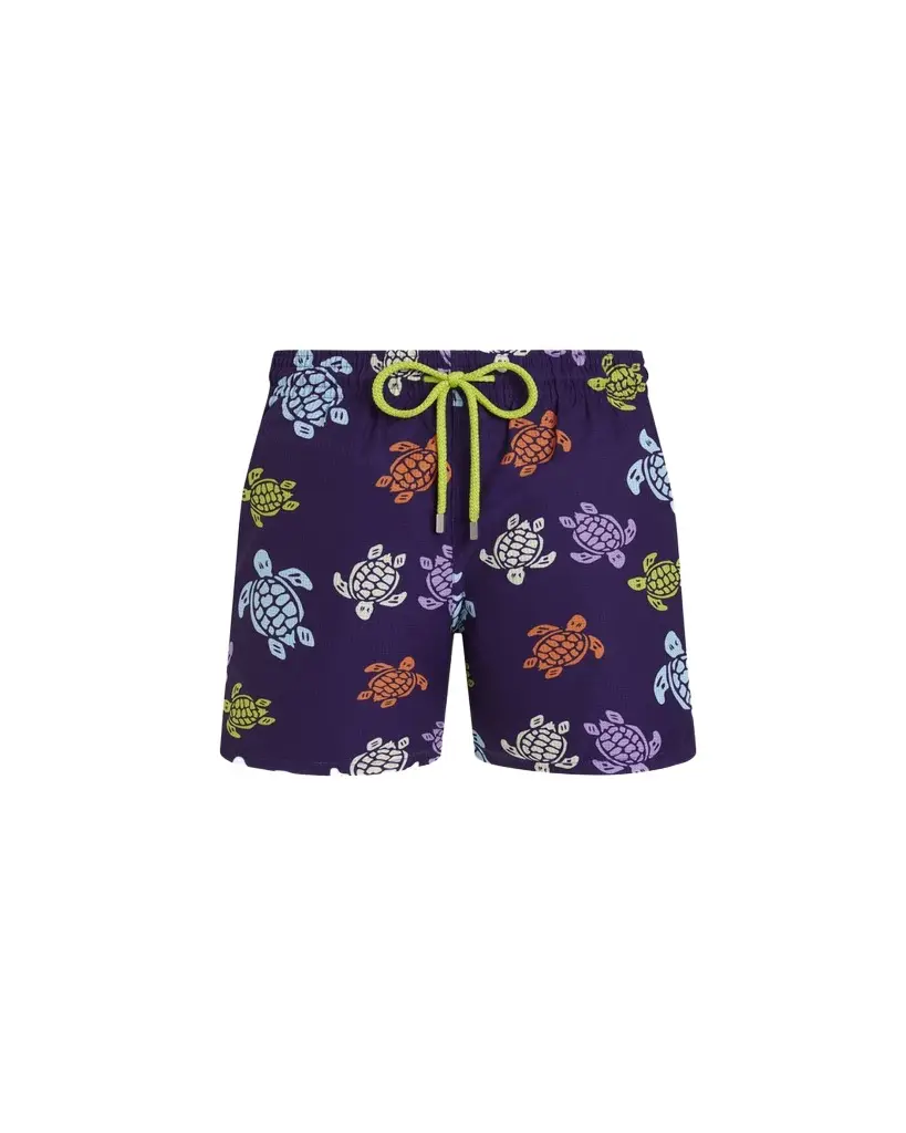 Vilebrequin Men's Tortues Micro-Perforated Ultra-Light Swim Trunks | Image 1 Vilebrequin Men's Tortues Micro-Perforated Ultra-Light Swim Trunks | Image 1