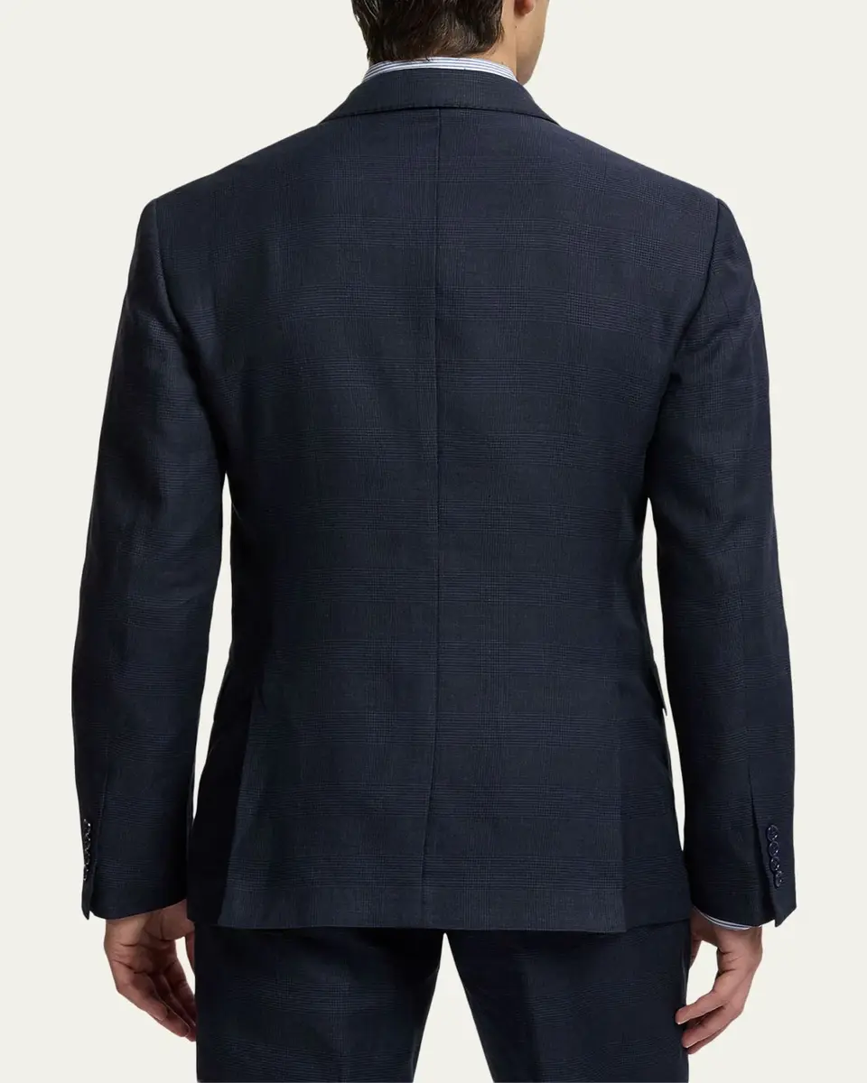 Ralph Lauren Purple Label Men's Cotton and Cashmere Glen Plaid Single-Breasted Sport Coat | Thumbnail 3 Ralph Lauren Purple Label Men's Cotton and Cashmere Glen Plaid Single-Breasted Sport Coat | Thumbnail 3