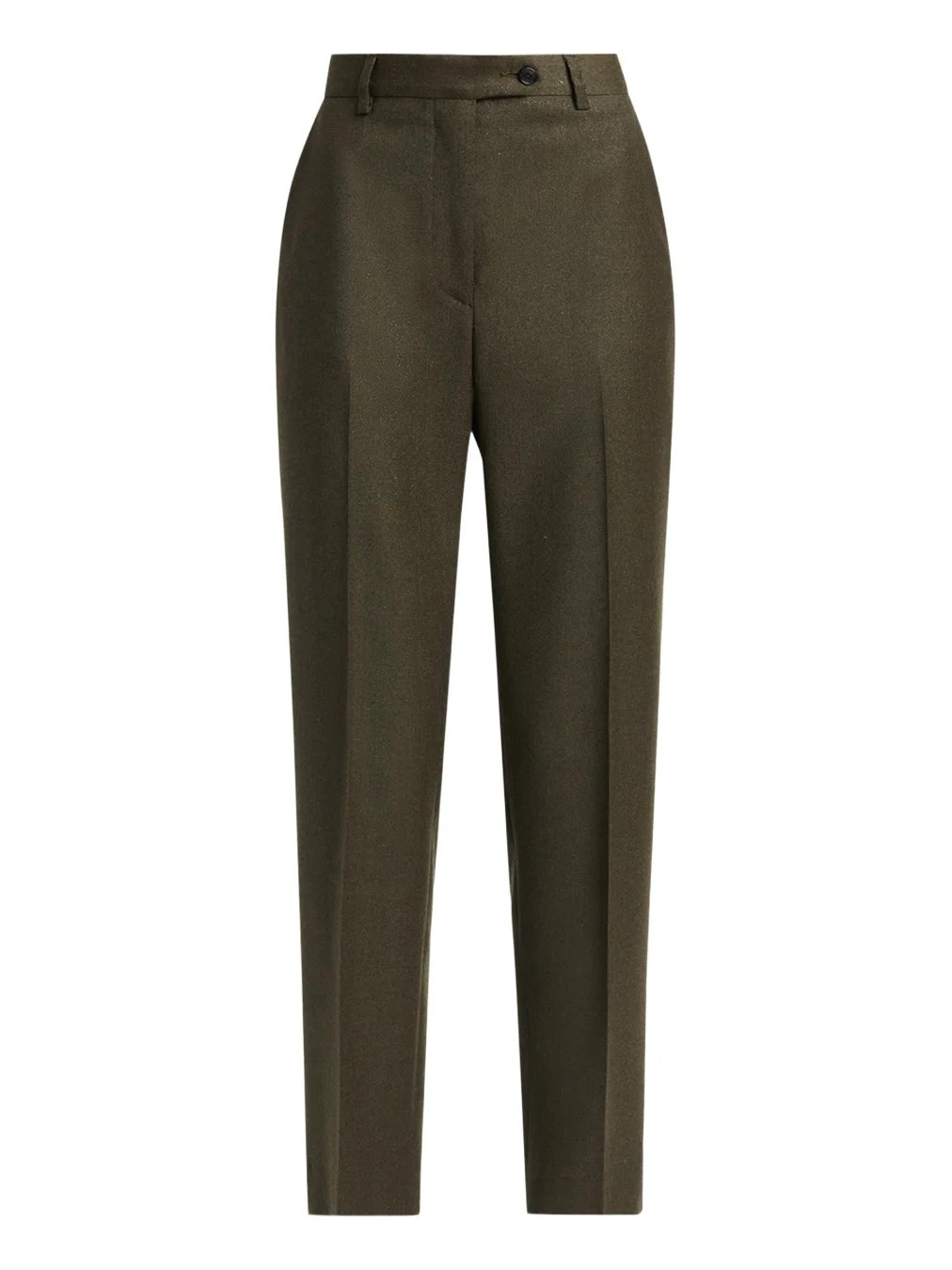 Shimmer Wool-Blend Straight Trousers Shimmer Wool-Blend Straight Trousers