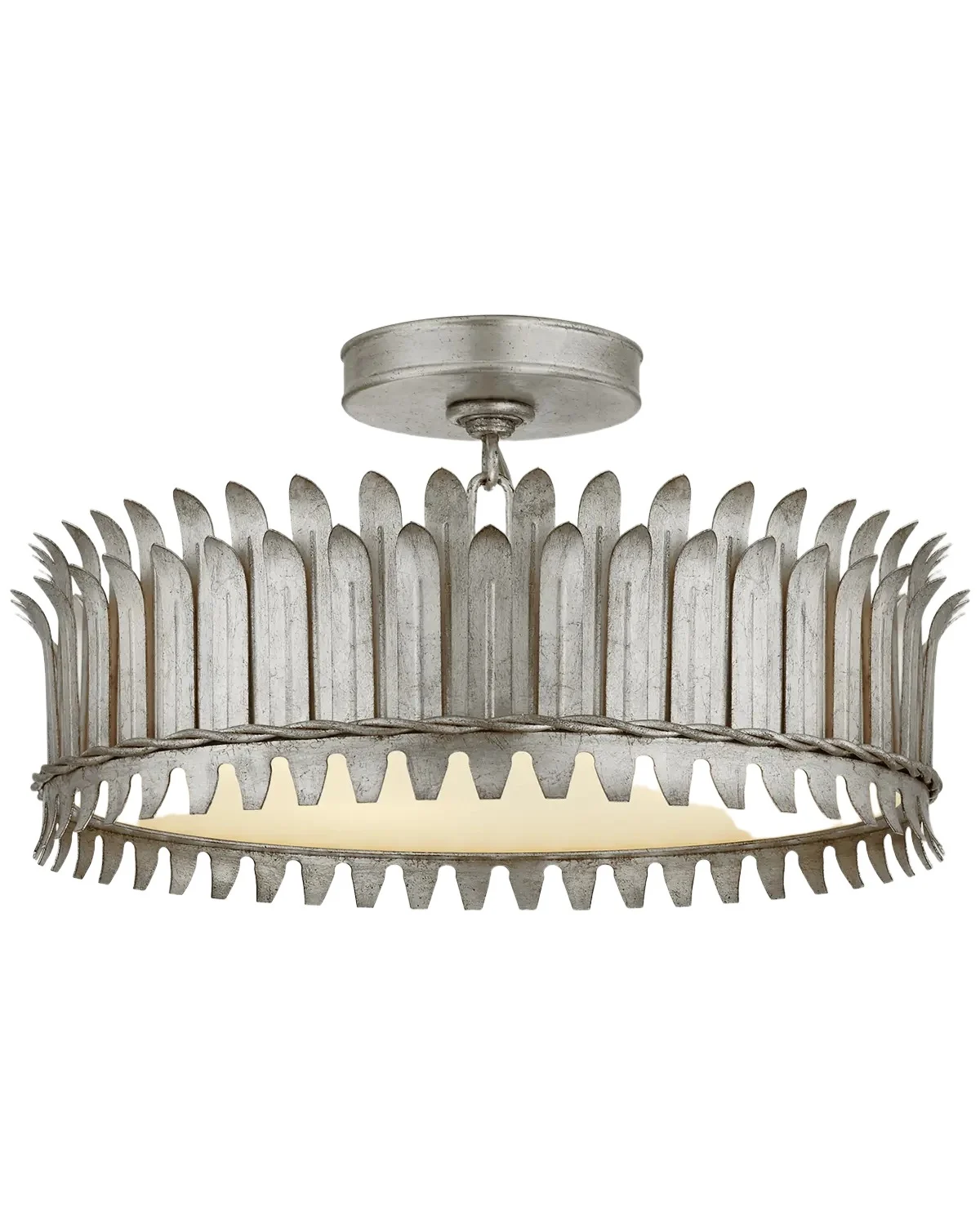 Visual Comfort Signature Leslie 16 Semi-Flush By Suzanne Kasler