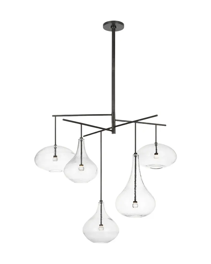 Visual Comfort Signature Lomme 5-Light XL Chandelier by Champilamaud - 77"