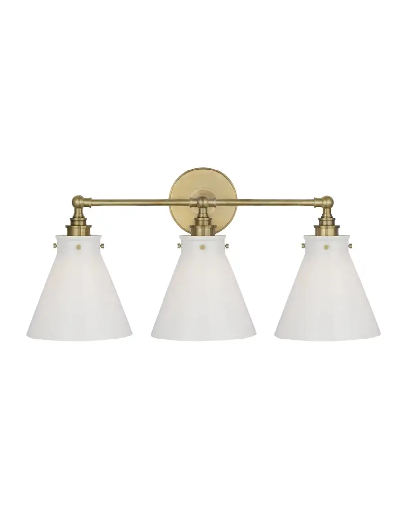 Visual Comfort Signature Parkington 3-Light Bath Bar Light by Chapman & Myers