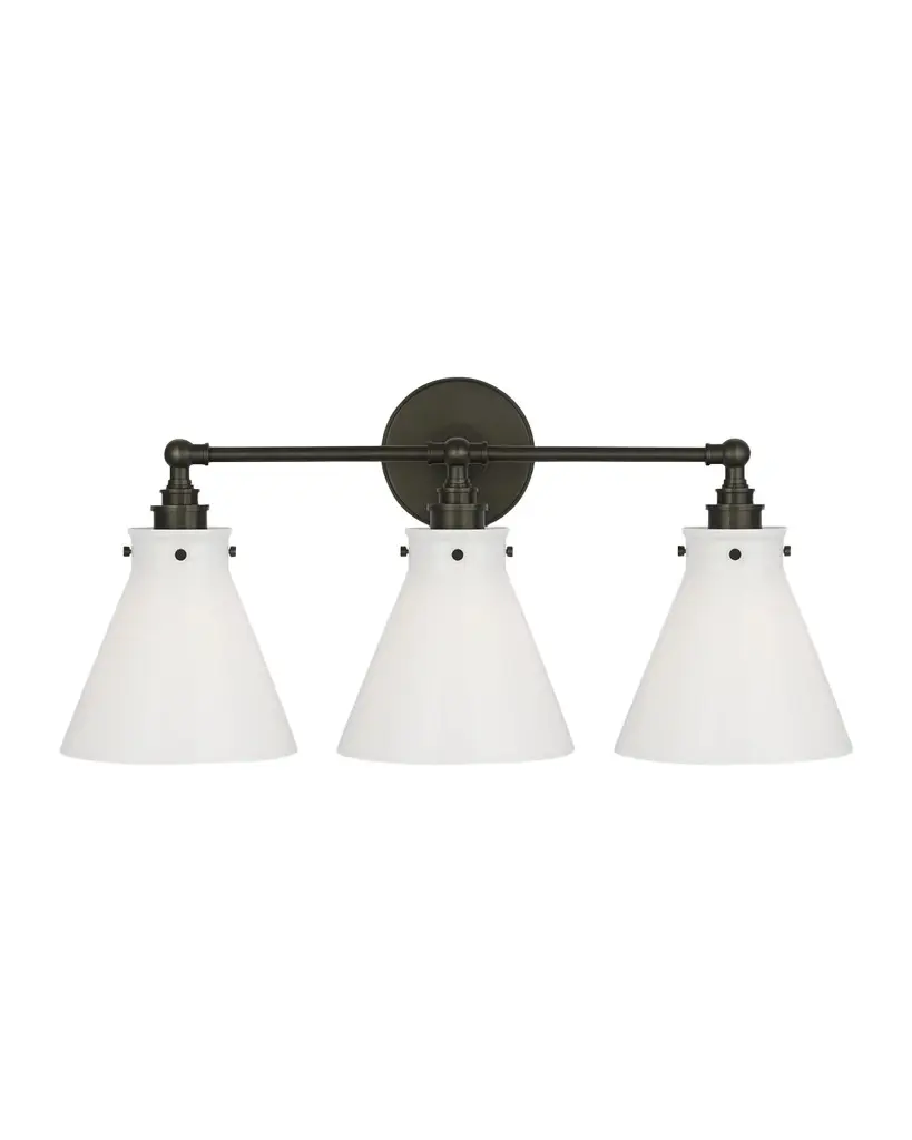 Visual Comfort Signature Parkington 3-Light Bath Bar Light by Chapman & Myers