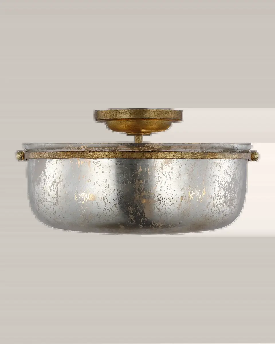 Visual Comfort Signature Lorford Medium Semi-Flush Mount by Chapman & Myers | Thumbnail 2 Visual Comfort Signature Lorford Medium Semi-Flush Mount by Chapman & Myers | Thumbnail 2