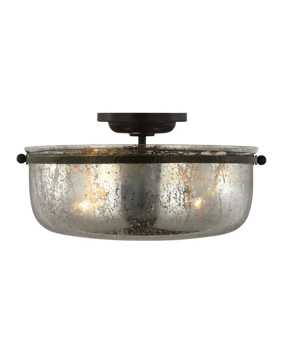 Visual Comfort Signature Lorford Medium Semi-Flush Mount by Chapman & Myers | Thumbnail 1 Visual Comfort Signature Lorford Medium Semi-Flush Mount by Chapman & Myers | Thumbnail 1