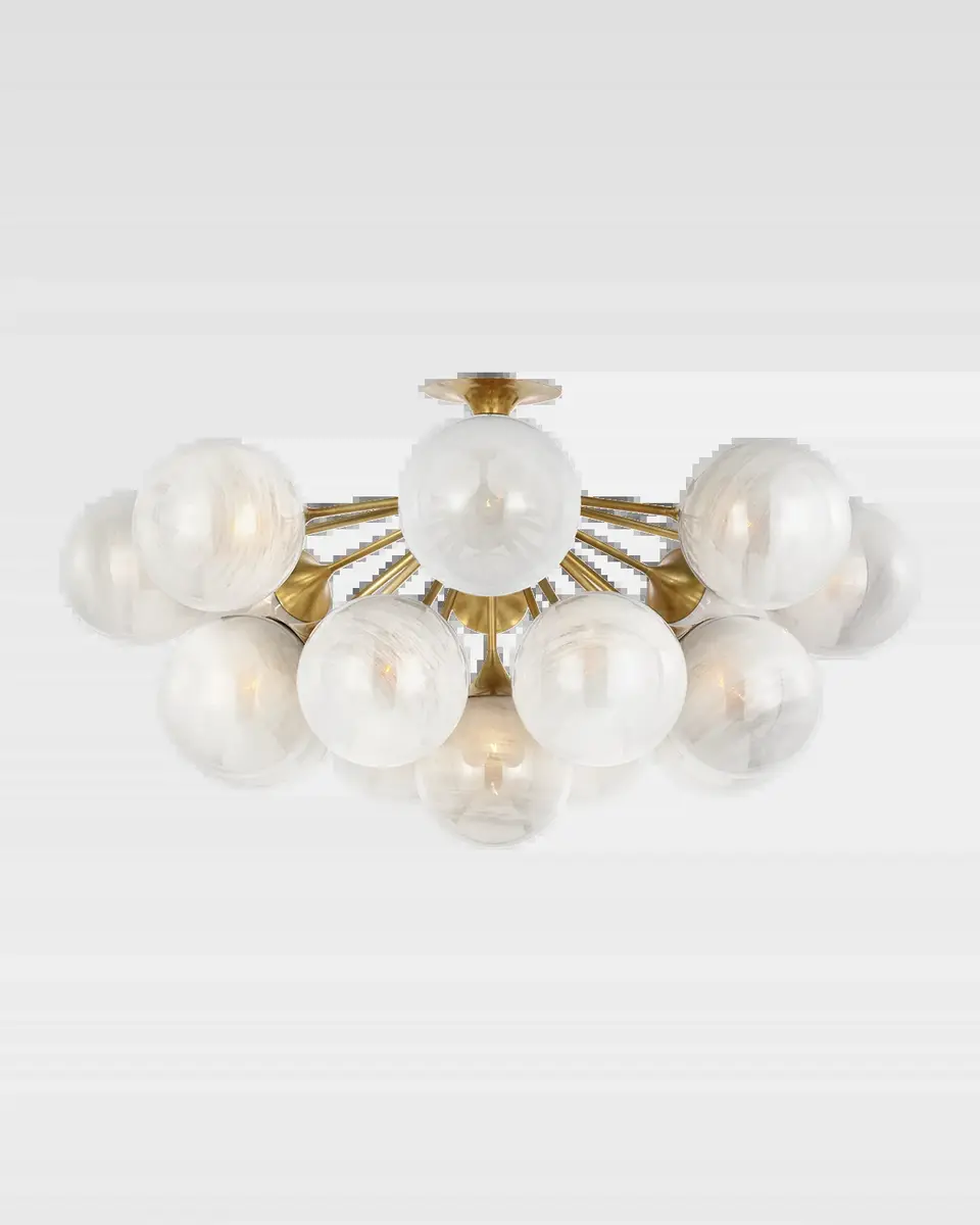 Visual Comfort Signature Cristol 43" 17-Light Flush Mount by AERIN | Thumbnail 2 Visual Comfort Signature Cristol 43" 17-Light Flush Mount by AERIN | Thumbnail 2