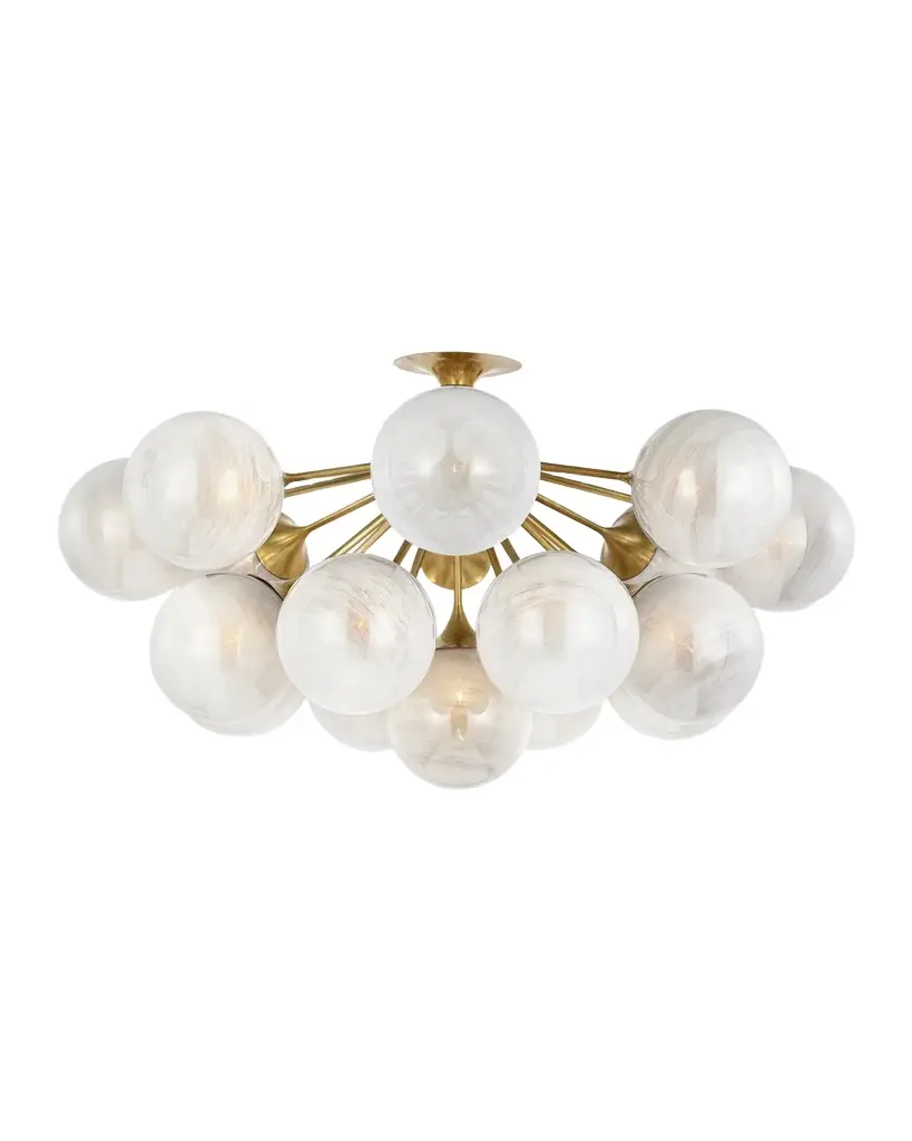 Visual Comfort Signature Cristol 43" 17-Light Flush Mount by AERIN