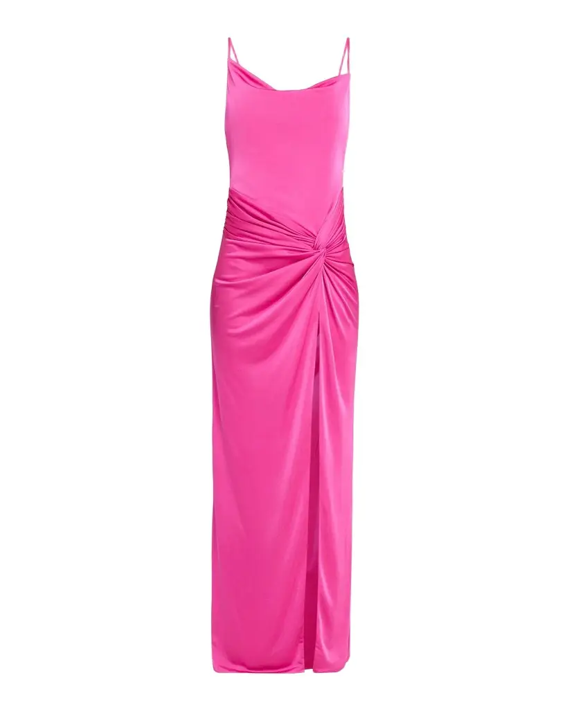 BCBGMAXAZRIA Sleeveless Cowl-Neck Draped Twist Gown | Image 1 BCBGMAXAZRIA Sleeveless Cowl-Neck Draped Twist Gown | Image 1